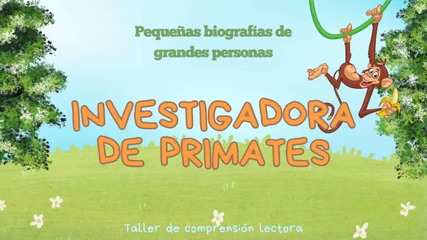 Comprensión lectora: Biografía Jane Goodall