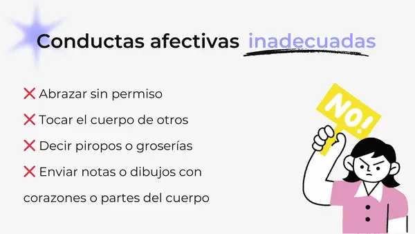 Conductas afectivas y sexuales adecuadas e inadecuadas en el trabajo
