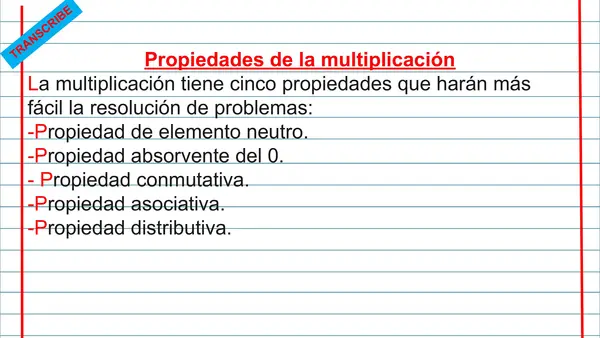 Multiplicación