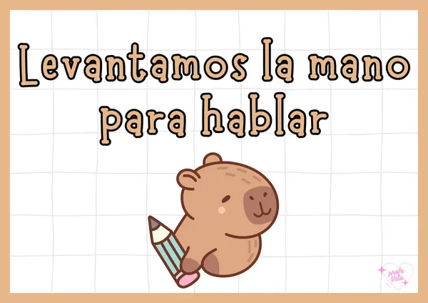🦫 ACUERDOS DE CONVIVENCIA – Temática Capibara