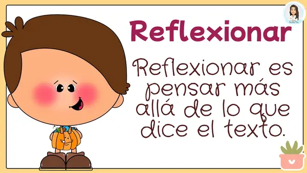 Reflexionar (habilidad de comprensión lectora)