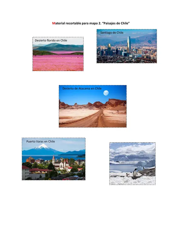 Guía de trabajo - Paisajes de Chile y Pueblos originarios