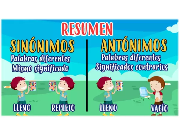 El circo de los Sinónimos y Antónimos