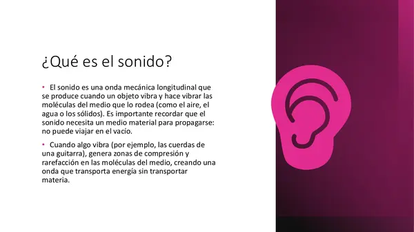 El sonido