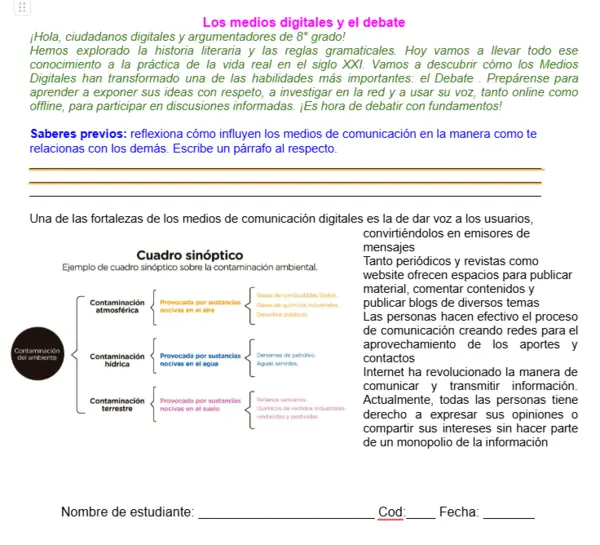 08M1SEM8 - Los medios digitales y el debate