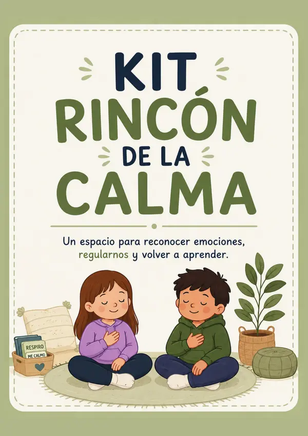 Rincón de la Calma: Carteles, recortables y recursos para educación emocional.