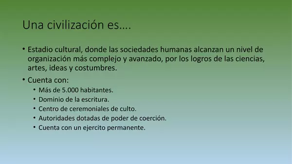Presentacion Caracteristicas de las Primeras Civilizaciones, , Septimo Basico
