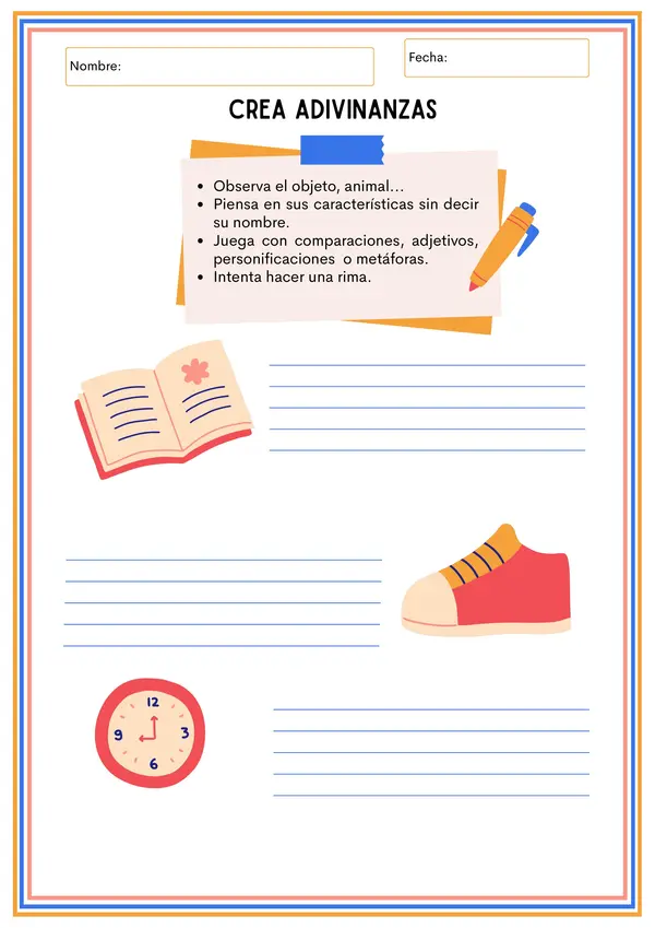 Guía de Escritura creativa sobre adivinanzas