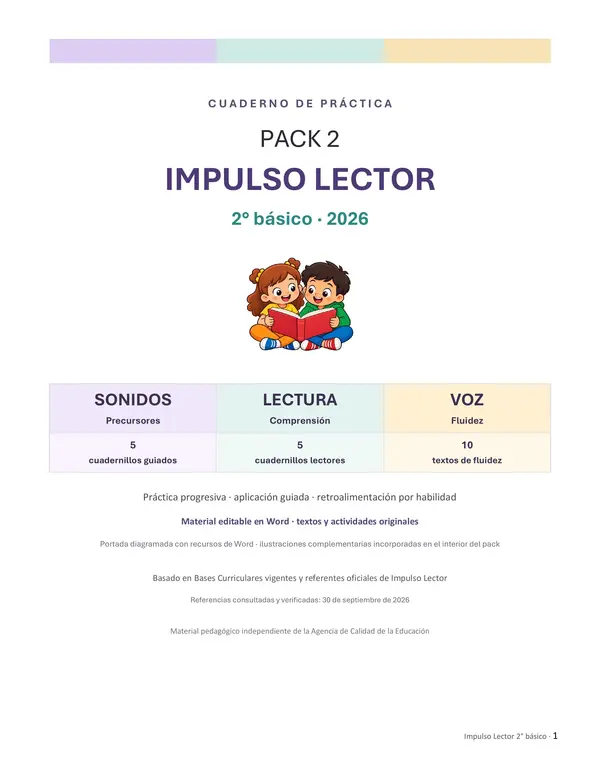 Pack 2 · Impulso Lector – 2° Básico