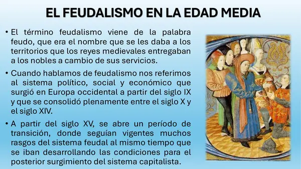 PPT - Orden Feudal de la Edad Media