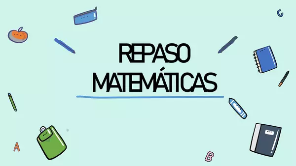 "Repaso álgebra"