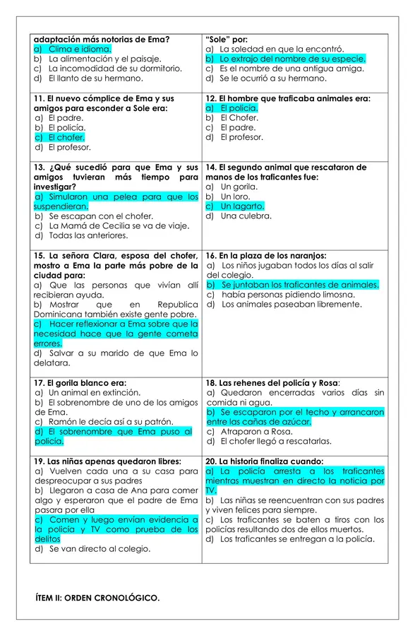 Prueba Lectura - !Hay que salvar a Sole!