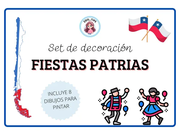 SET DECORACIÓN FIESTAS PATRIAS - CHILE