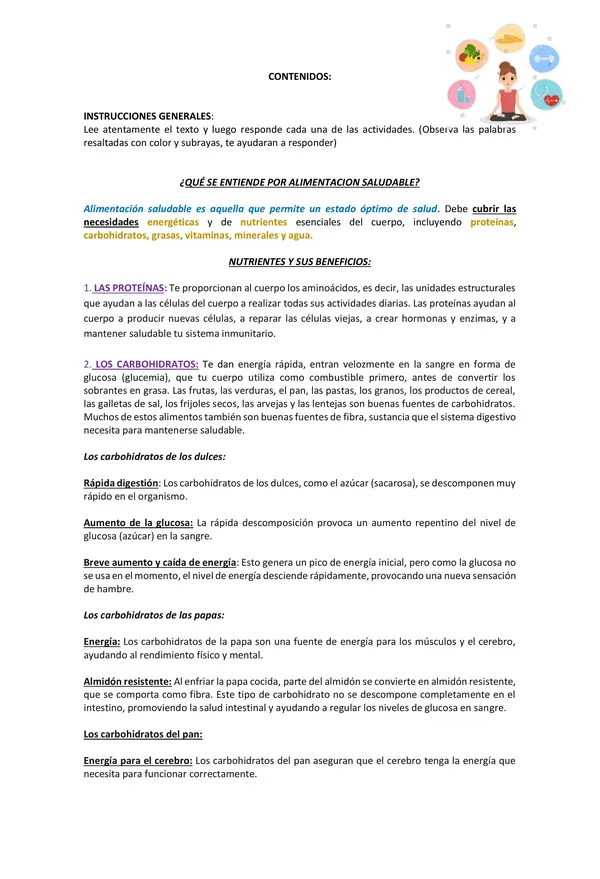 Guía de estudio con adecuación