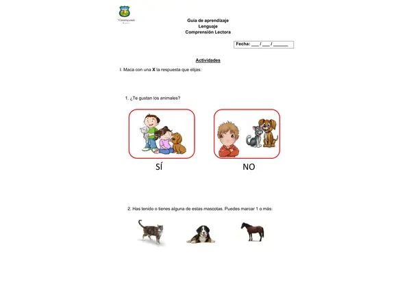 Guia de comprensión lectora