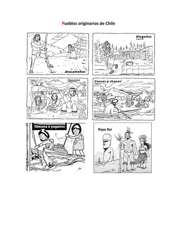 Guía de trabajo - Paisajes de Chile y Pueblos originarios
