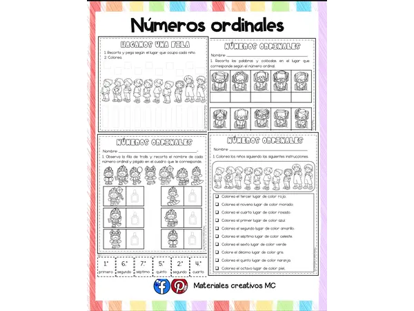 NÚMEROS ORDINALES