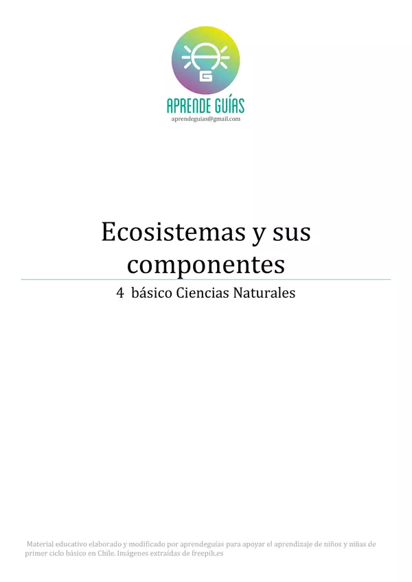 Ecosistemas y sus componentes