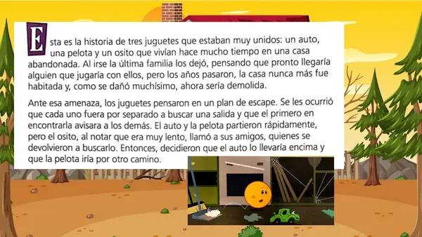 Cuento "La fuga de los juguetes"