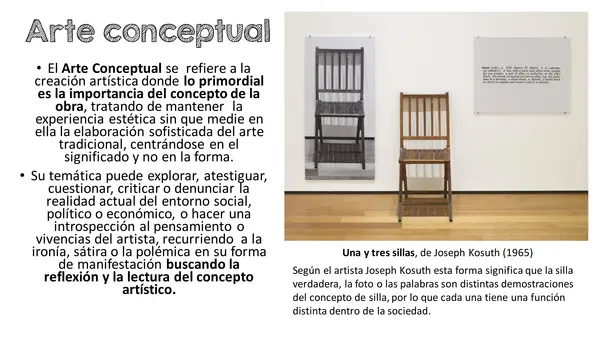 Arte objetual y conceptual