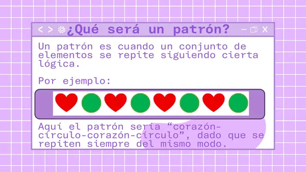 Actividad breve de Patrones (con música)
