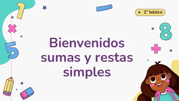 SUMAS Y RESTAS SIMPLES HASTA 40 