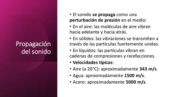 El sonido