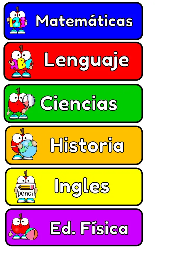 Rutina diaria de Asignaturas