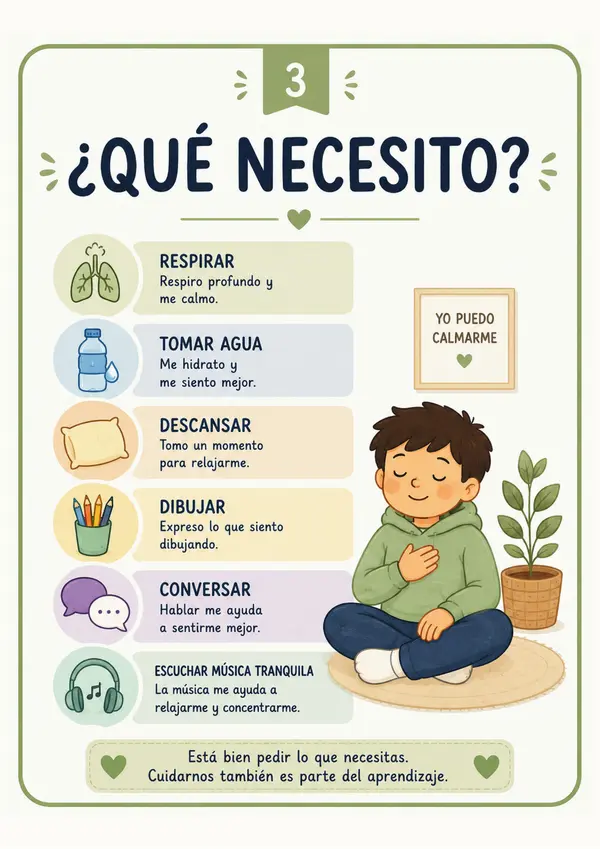 Rincón de la Calma: Carteles, recortables y recursos para educación emocional.