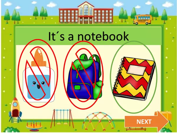 School objects game 
