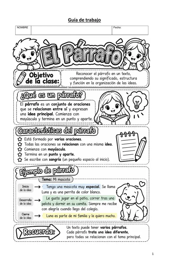 El párrafo.