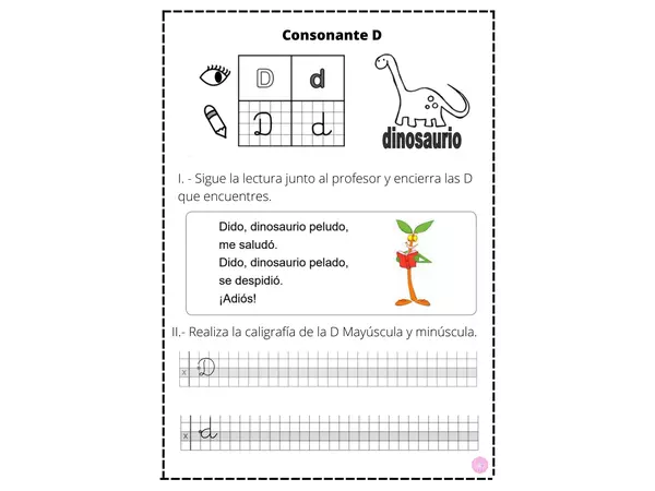 Guía consonante D