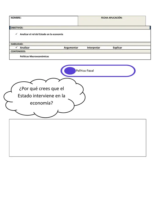Guía Política fiscal
