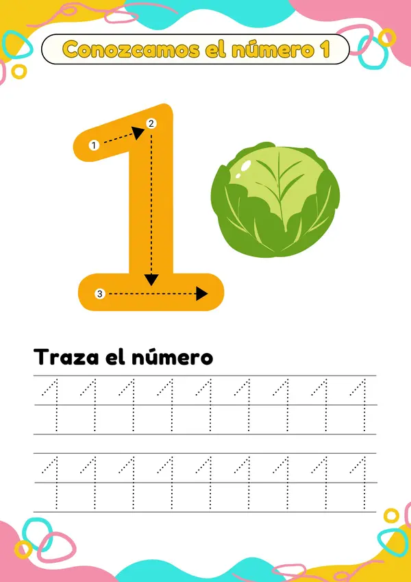 Cuadernillo de actividades: Números del 1 al 5