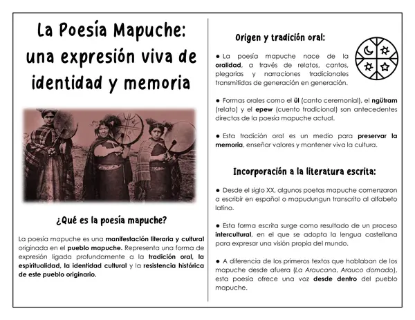 Guía de trabajo - La poesía mapuche