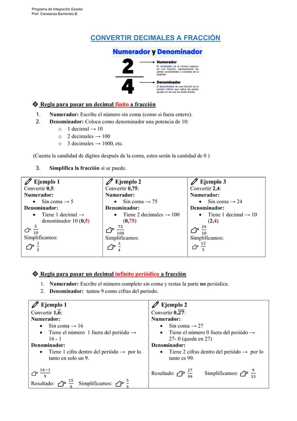 Números Racionales 
