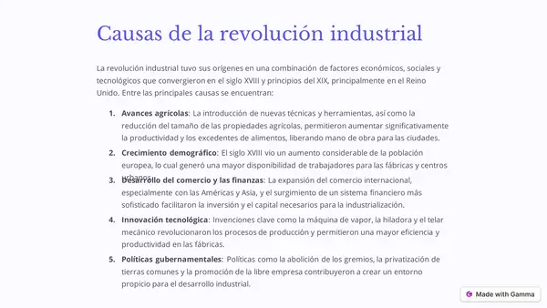 Introducción a la revolución industrial