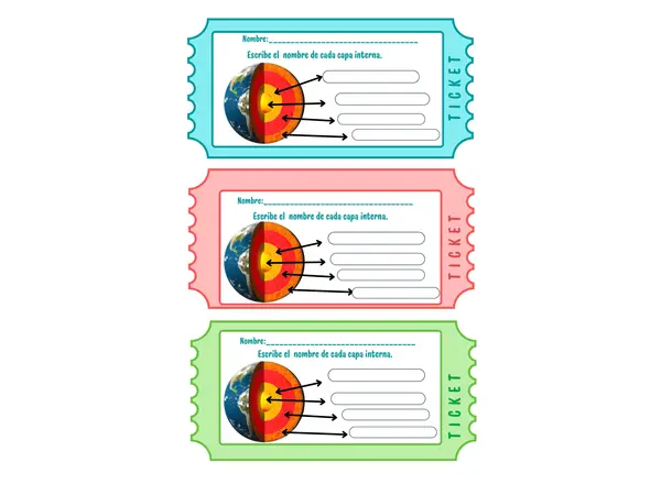 Ticket de capas de la tierra 