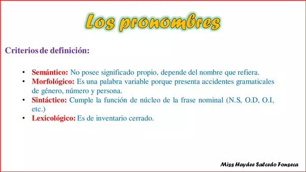 Los rule-pronombres