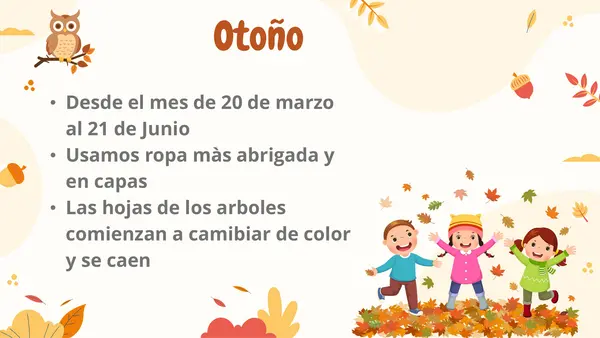 Estaciones del año y caracteristicas