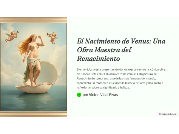 El nacimiento de Venus