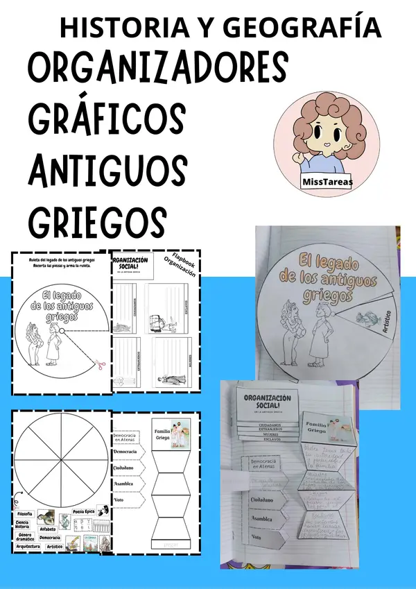  Organizadores Gráficos: Antiguos Griegos - Legado, Sociedad y Democracia