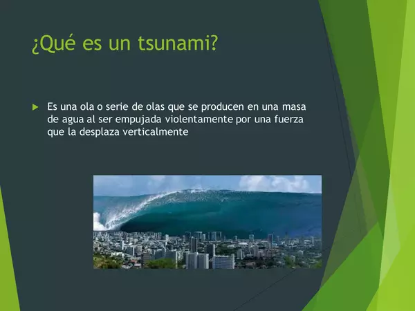 Presentacion primero medio, fisica, Tsunamis