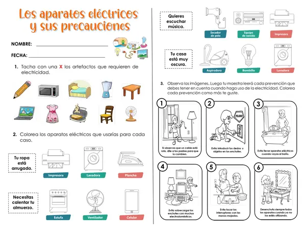 Los aparatos eléctricos y sus precauciones