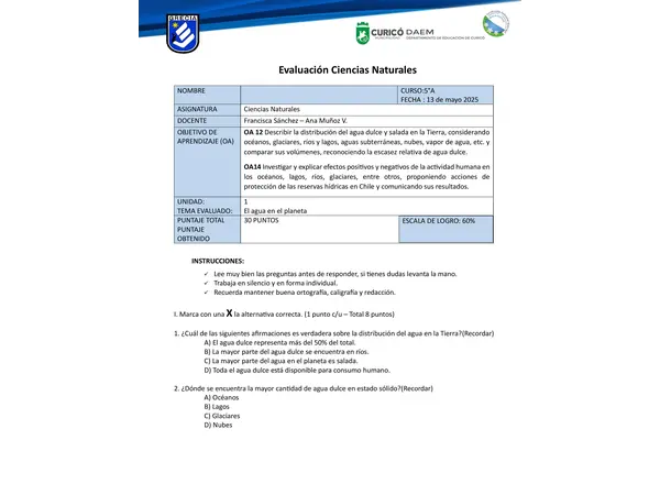 Prueba unidad 1