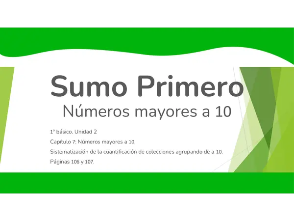 Matemáticas 1° Básico - Números Mayores a 10: Bloques y Valor Posicional