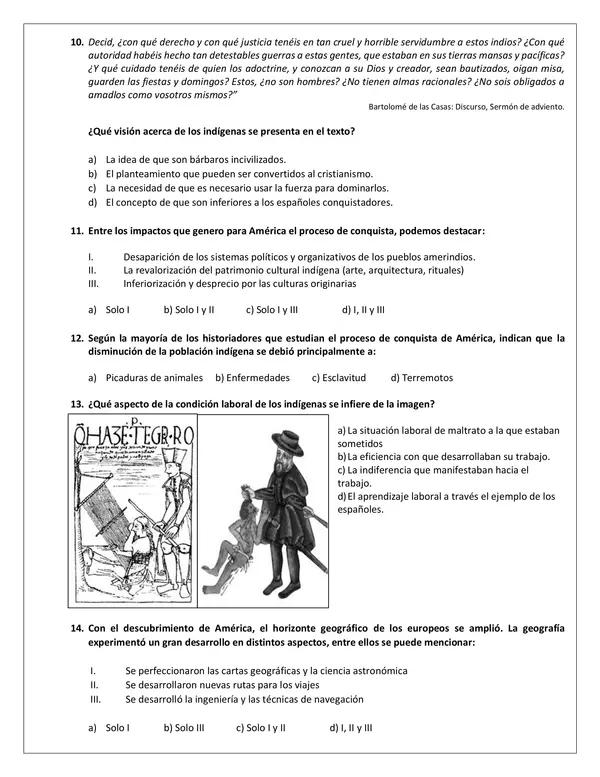 Evaluación N° 3: “Exploración, descubrimiento y conquista de América”