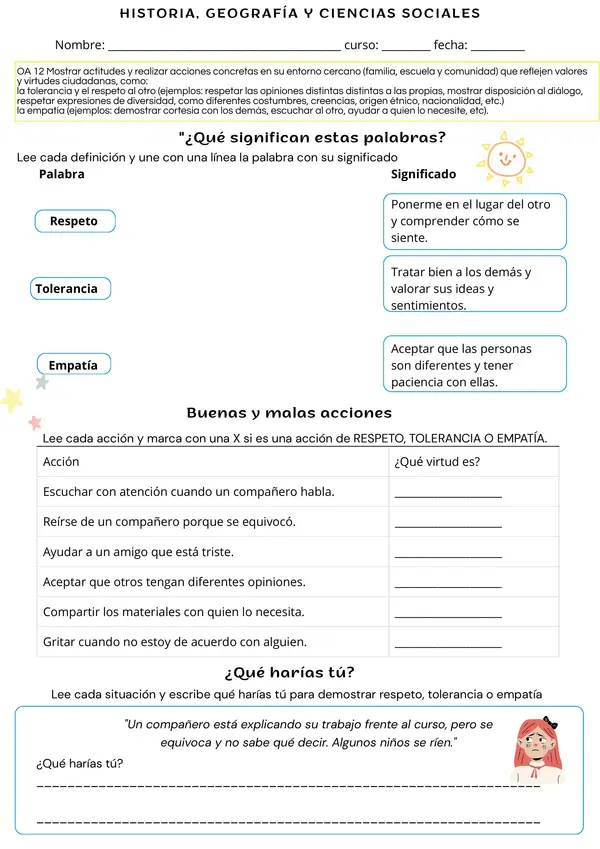Virtudes Ciudadanas - Respeto, Tolerancia y Empatía