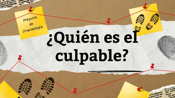 ¿Quién es el culpable? juego educativo