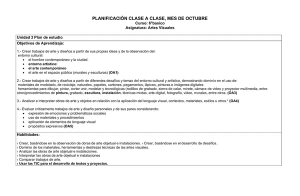 Planificación Mensual de Agosto: Tecnología para 5° Básico - Aprendizaje  Creativo